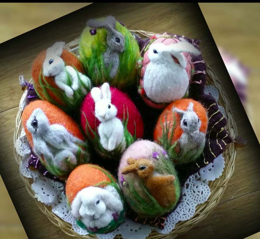 Felted Eggs - Exquisite Detail